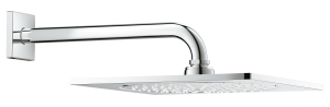 Верхний душ с кронштейном GROHE Rainshower F-series, 254x254 мм, с ограничением расхода воды, хром (26070000)